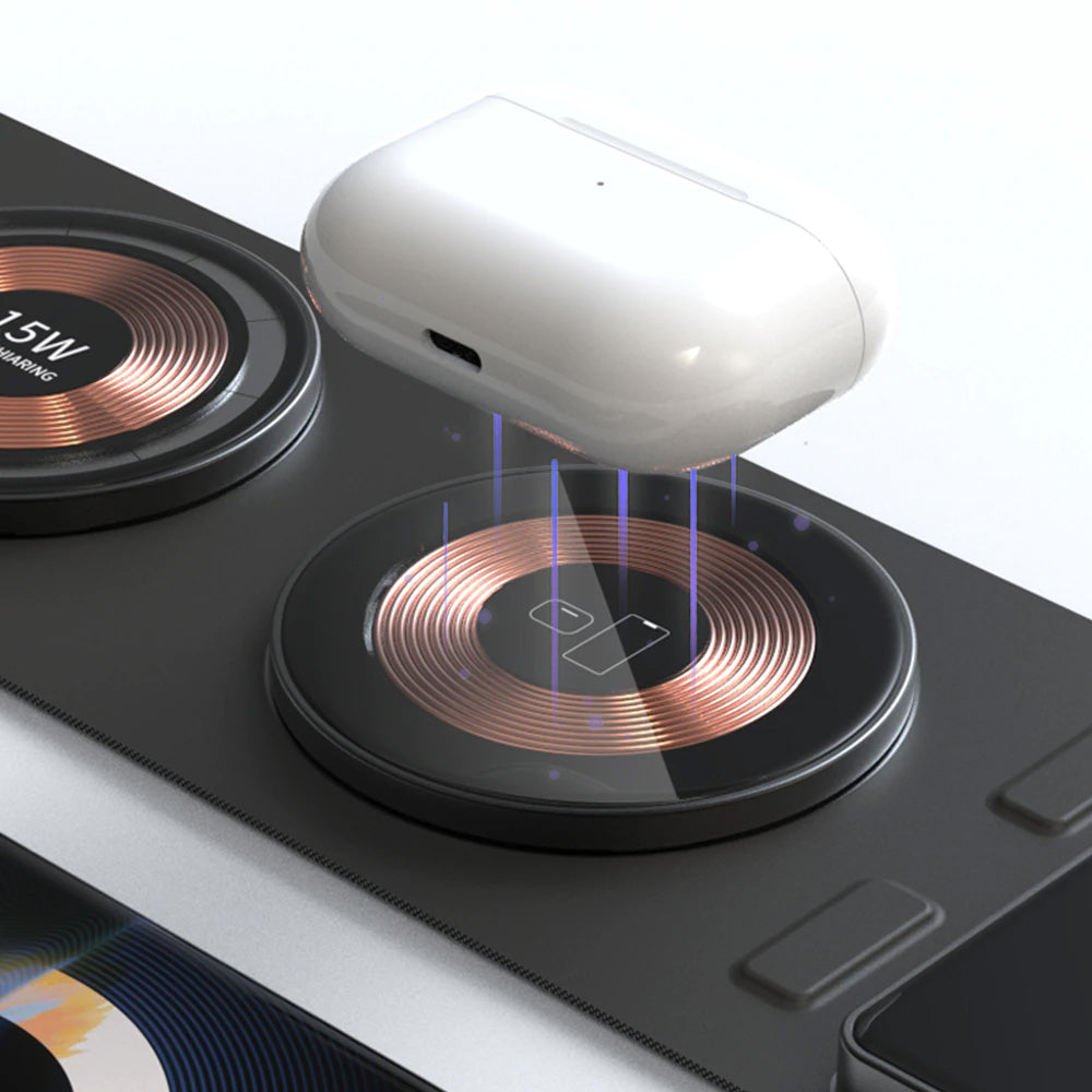 3 in 1 Foldable Wireless Travel Charger