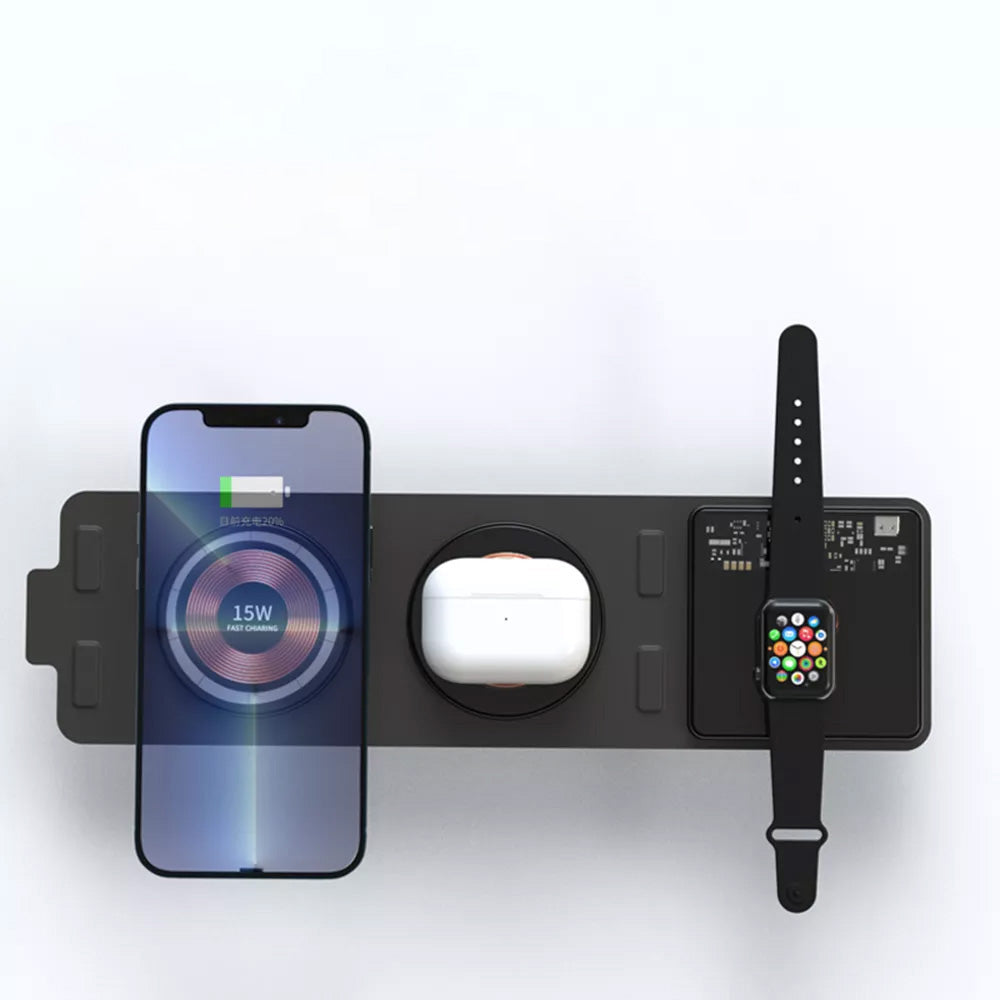 3 in 1 Foldable Wireless Travel Charger – Vagari Supply Company
